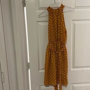 SHEIN M Yellow Polka Dot dress
